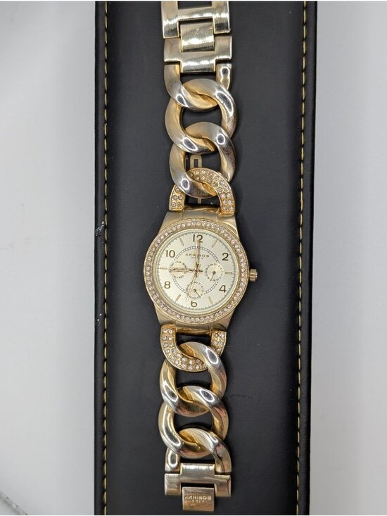 Women\'s Akribos XXIV Twist Chain Watch (Model: AK558YG) with Box Needs Battery main image 4